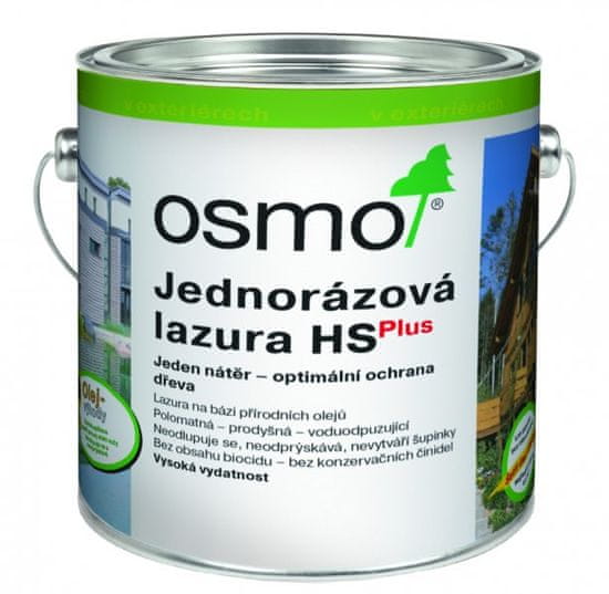 OSMO Jednorázová lazura HS Plus 0,75 l - 9212 Stříbrný topol