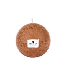 AROMKA Přírodní vonná svíčka palmová - AROMKA - Koule, 7 cm Vůně: Měsíček Lékařský