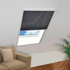 Greatstore Plisovaná okenní síť proti hmyzu, hliník, 60x80 cm