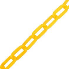 Greatstore Výstražný řetěz žlutý 100 m Ø 6 mm plast