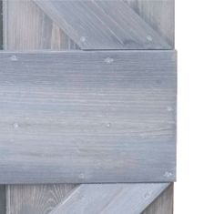 Greatstore Dveře 90 x 210 cm masivní borové dřevo šedé