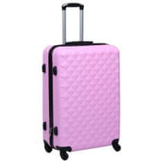 Greatstore Skořepinový kufr na kolečkách růžový ABS