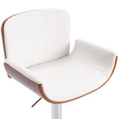 Vidaxl Barová židle bílá umělá kůže