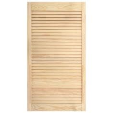 Vidaxl Lamelové dveře masivní borové dřevo 99,3 x 39,4 cm
