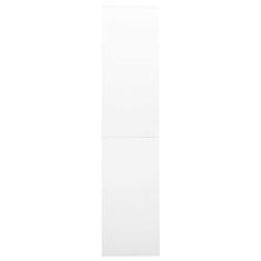 shumee Kancelářská skříň s posuvnými dveřmi bílá 90 x 40 x 180 cm ocel