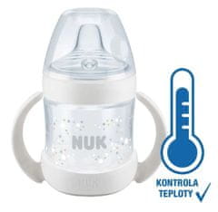 Nuk NUK 743927 NATURE SENSE láhev 150ml. s madly a ukazatelem teploty, silikonový náustek proti vylévání