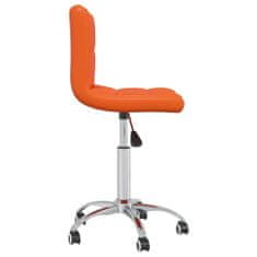 shumee Otočná kancelářská židle oranžová umělá kůže