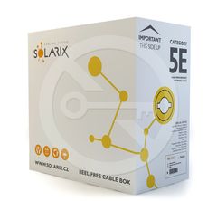Solarix Instalační kabel Solarix licna CAT5E UTP PVC šedý 305m/box SXKL-5E-UTP-PVC-GY