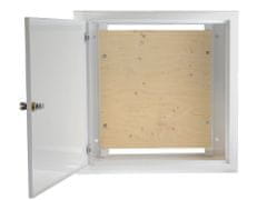 sapro Kovový rozváděč montážní skříň pod omítku 400x400x120mm OMP-4, lesklá bílá