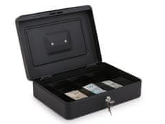 Opticum Přenosná pokladna OPTICUM BOX-300, kovová, černá 300x220x88