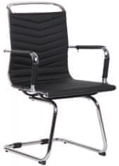 BHM Germany Konferenční židle Burnley, syntetická kůže, černá