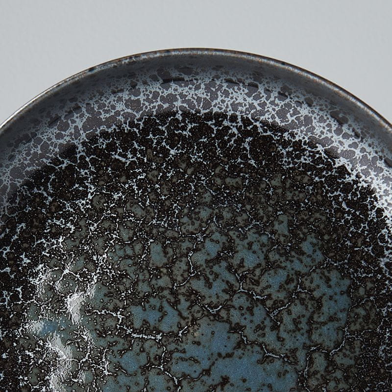 MIJ Mělký talíř s vysokým okrajem Black Pearl 22 cm
