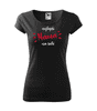 Dámské tričko Nejlepší Máma - černé Velikost: 3XL