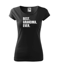 Fenomeno Dámské tričko Best grandma ever - černé Velikost: S