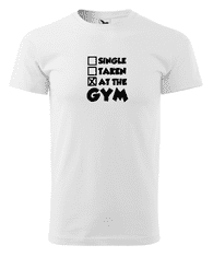 Fenomeno Pánské tričko - At the gym - bílé Velikost: 2XL