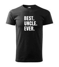Fenomeno Pánské tričko Best uncle ever - černé Velikost: L