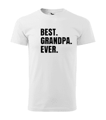 Fenomeno Pánské tričko Best grandpa ever - bílé Velikost: M