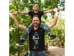 Fenomeno Pánské tričko Best dad gentleman - černé Velikost: S