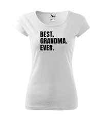 Fenomeno Dámské tričko Best grandma ever - bílé Velikost: XS