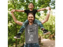 Fenomeno Pánské tričko Best dad - šedé Velikost: L