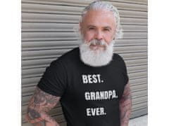 Fenomeno Pánské tričko Best grandpa ever - černé Velikost: XL