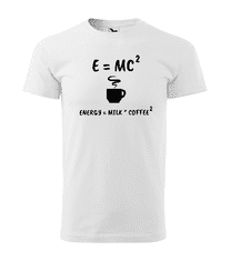 Fenomeno Pánské tričko E=mc2 - bílé Velikost: 2XL