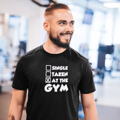 Fenomeno Pánské tričko - At the gym - černé Velikost: S