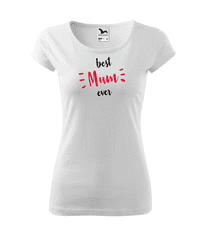 Fenomeno Dámské tričko Best mum - bílé Velikost: XS