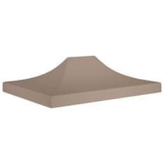 Greatstore Střecha k party stanu 4,5 x 3 m taupe 270 g/m2