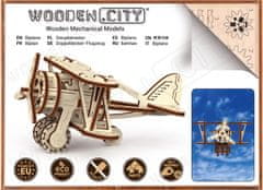 Wooden city 3D puzzle Dvouplošník 63 dílů