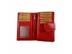 Dailyclothing Dámská kožená peněženka - červená 5347