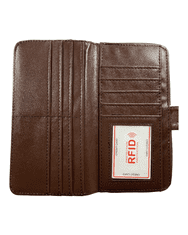 Dailyclothing Dámská peněženka s motivem - hnědá 9189