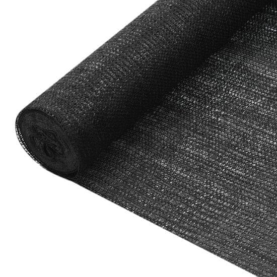 Vidaxl Stínící tkanina černá 2 x 25 m HDPE 75 g/m2