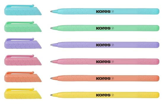 Kores Kuličkové pero Kores K0 - mix pastelových barev