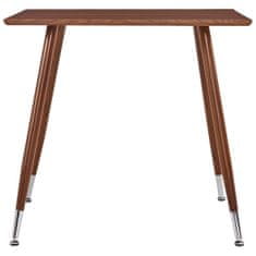 shumee Jídelní stůl hnědý 80,5 x 80,5 x 73 cm MDF