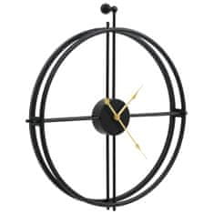 Petromila Nástěnné hodiny černé 52 cm železo