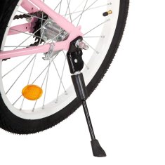 Greatstore Dětské kolo s předním nosičem 18'' růžovo-černé