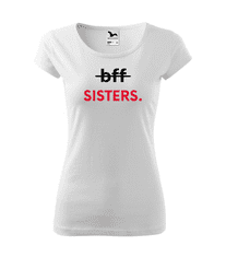 Fenomeno Dámské tričko bff sisters - bílé Velikost: XS