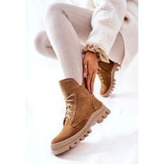 Zateplené semišové boty Trapper Annabeth velikost 40