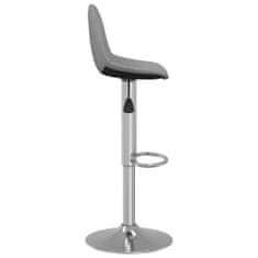Vidaxl Barové židle 2 ks šedé textil