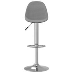 Vidaxl Barové židle 2 ks šedé textil