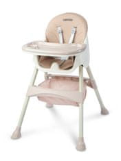 Caretero Jídelní židle 2v1 Bill pink