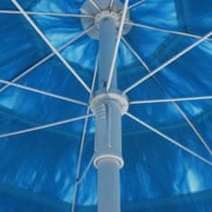 Greatstore Plážový slunečník modrý 180 cm