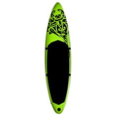 shumee Nafukovací SUP paddleboard 305 x 76 x 15 cm zelený