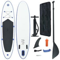 Greatstore Nafukovací Stand Up paddleboard (SUP) modro-bílý