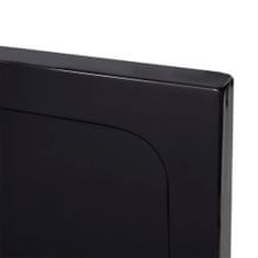 Greatstore Obdélníková sprchová vanička ABS černá 70 x 100 cm
