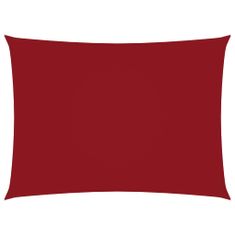 Greatstore Stínící plachta oxfordská látka obdélníková 5 x 7 m červená