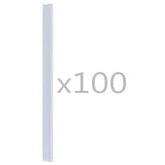 Vidaxl 100 ks klipy na panelovou stínící pásku PVC průhledné