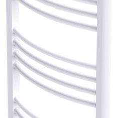 Greatstore Žebříkový radiátor obloukový, ústřední topení 500 x 1424 mm boční a střední přípojka