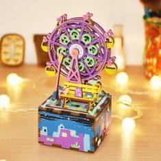 Robotime RoboTime 3D skládačka hrací skříňky Malý kolotoč